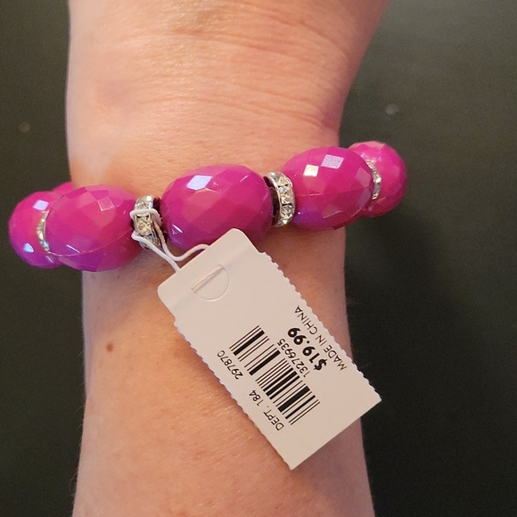 Bracelets Pink Red Coral - Lot of 3 - Picture 2 of 4